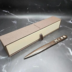 Louis Vuitton Wooden Letter Opener with Mother of Pearl Monogram